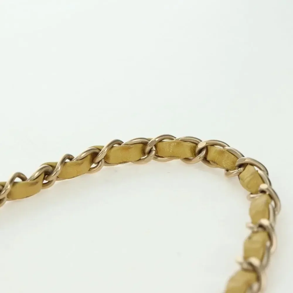 Chanel Mini Matelasse Lambskin 16 Chain Shoulder Bag Yellow Gold